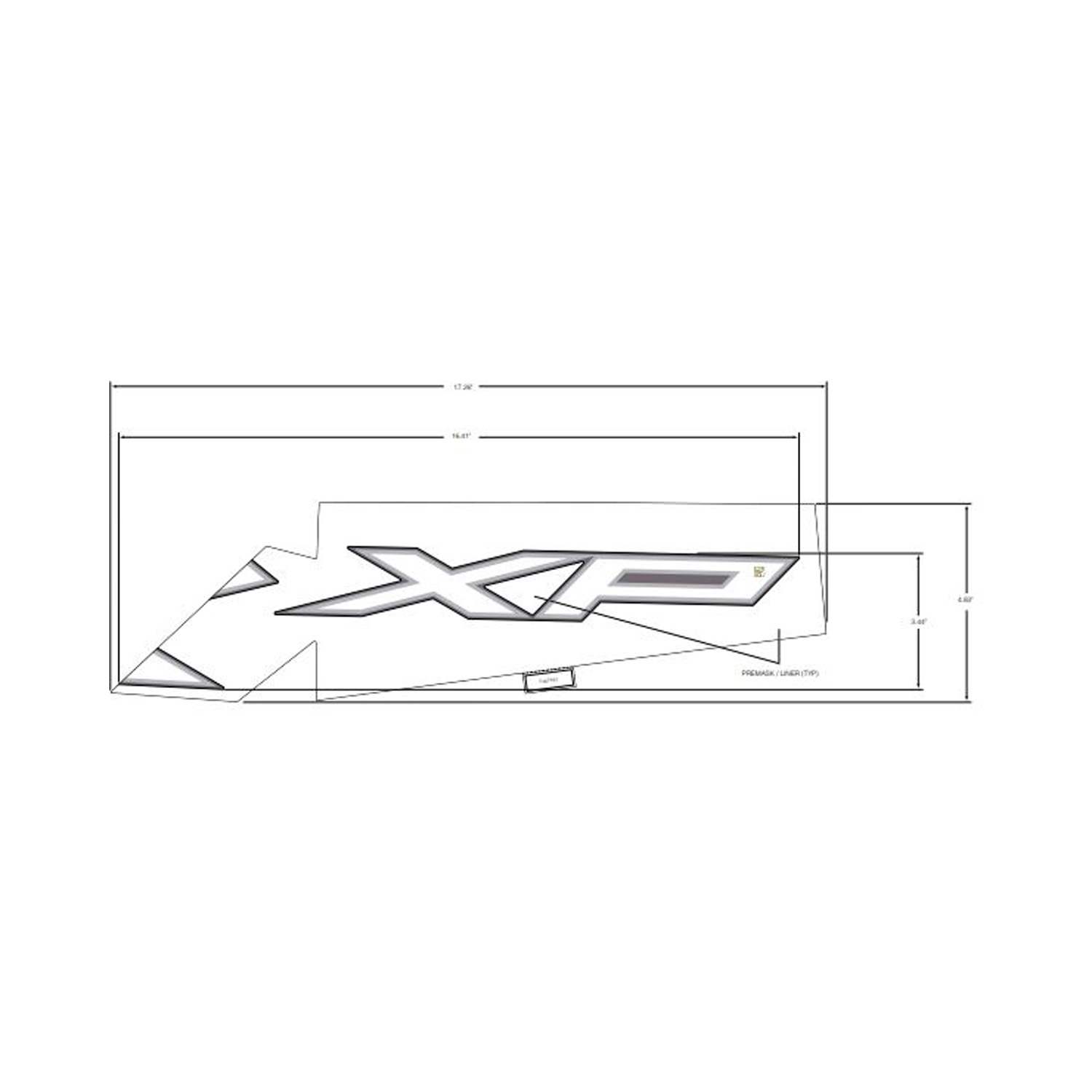 DECAL-RR.FNDR SIDE TOP LH