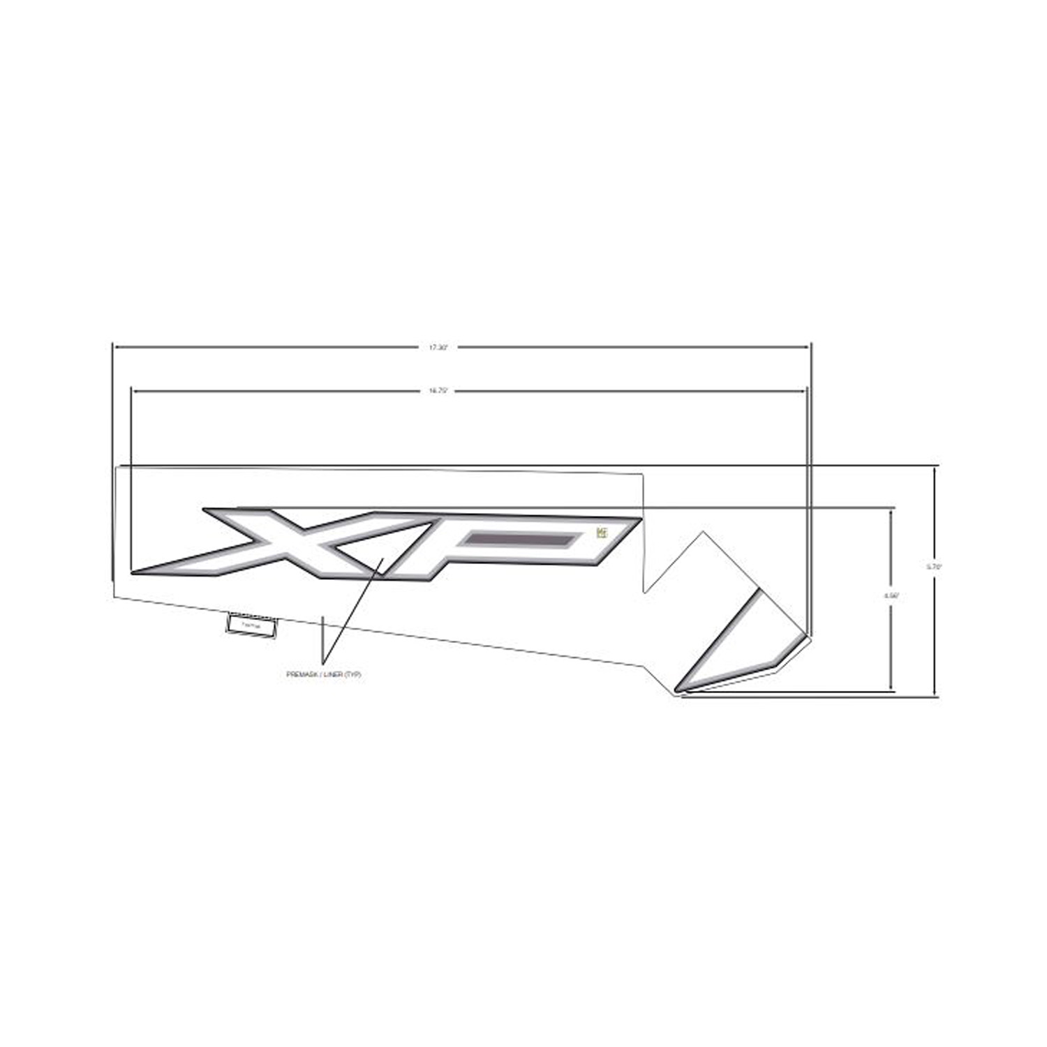 DECAL-RR.FNDR SIDE TOP RH