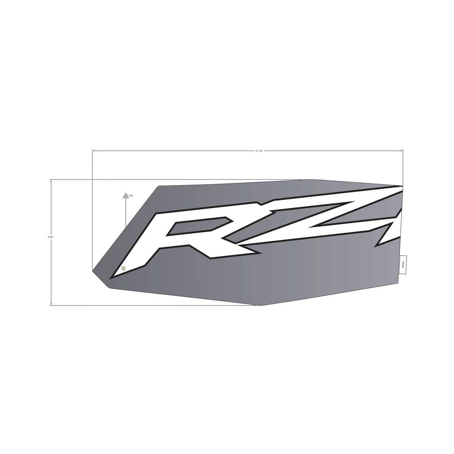 DECAL-RR.DOOR UPR MID LH