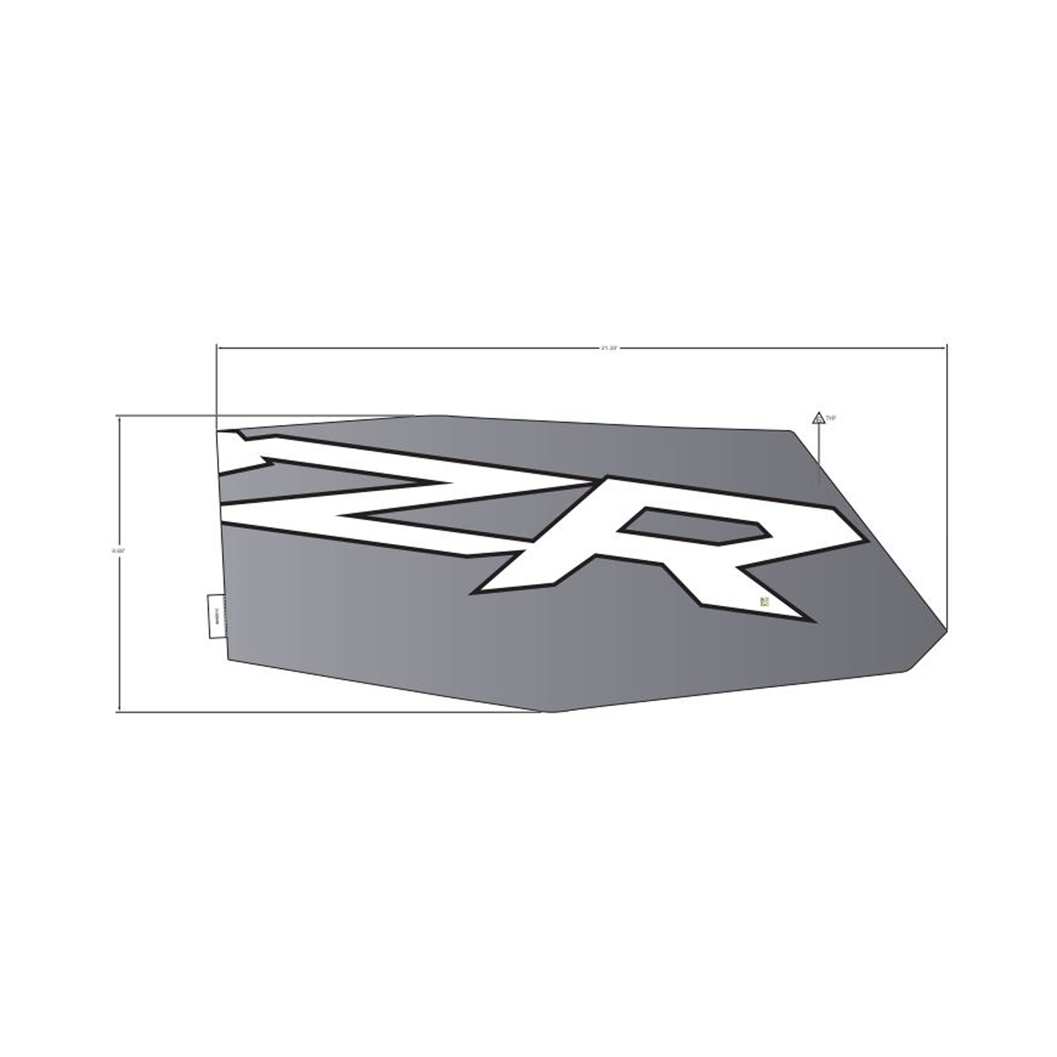 DECAL-RR.DOOR UPR MID RH