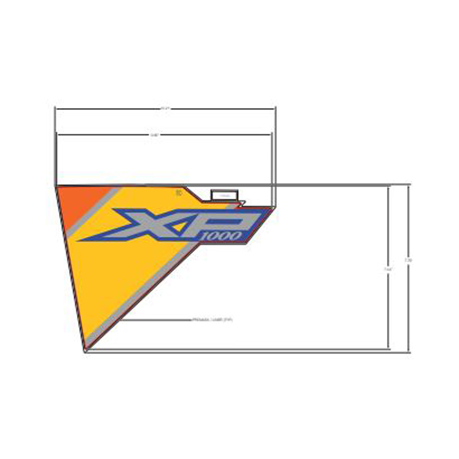 DECAL-FR.FNDR SIDE XP 1000 RH