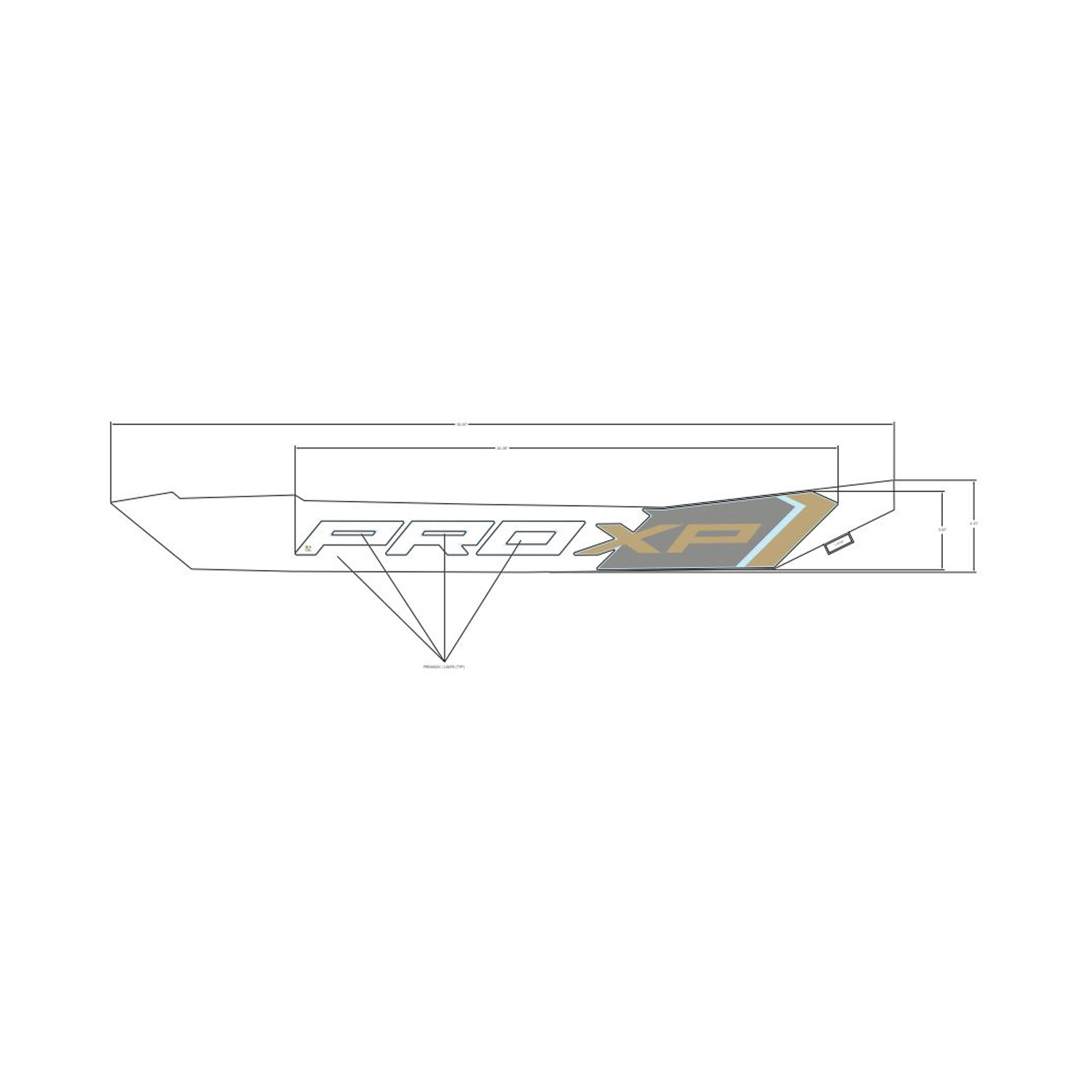 DECAL-RR.FNDR LWR PROXP RH