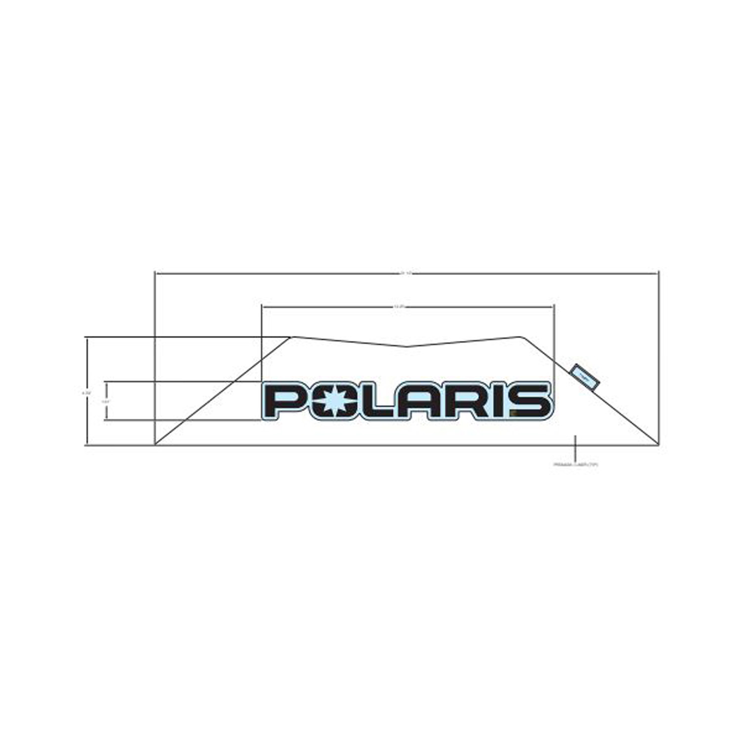 DECAL-POLARIS BLK